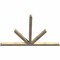 Ekena Millwork Saratoga Rough Sawn Timber Gable Bracket, Douglas Fir, 96"W x 64"H x 4"D x 4"F, 16/12 Pitch GBW096X64X0404SAR00RDF - alternate 5